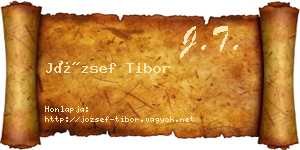 József Tibor névjegykártya